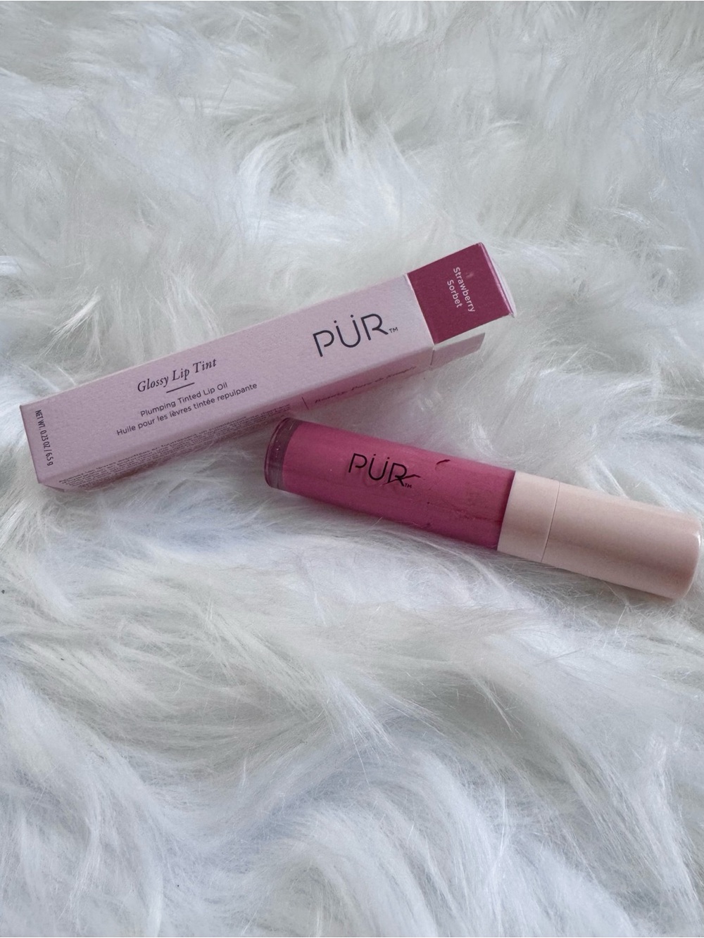 Glossy Lip Tint — Strawberry Sorbet/Pink